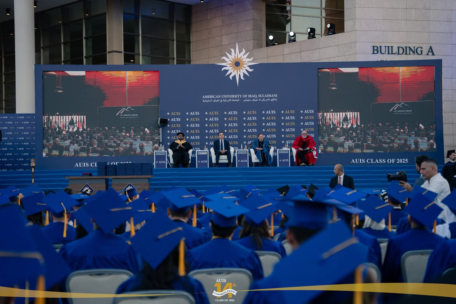 On Monday, 13 October 2025, the President of Kolak Group, Mr. Saad Fayeq Mohammed Kolak, attended and celebrated the 14th Graduation Ceremony – Class of 2025 at the American University of Iraq, Sulaimani (AUIS).